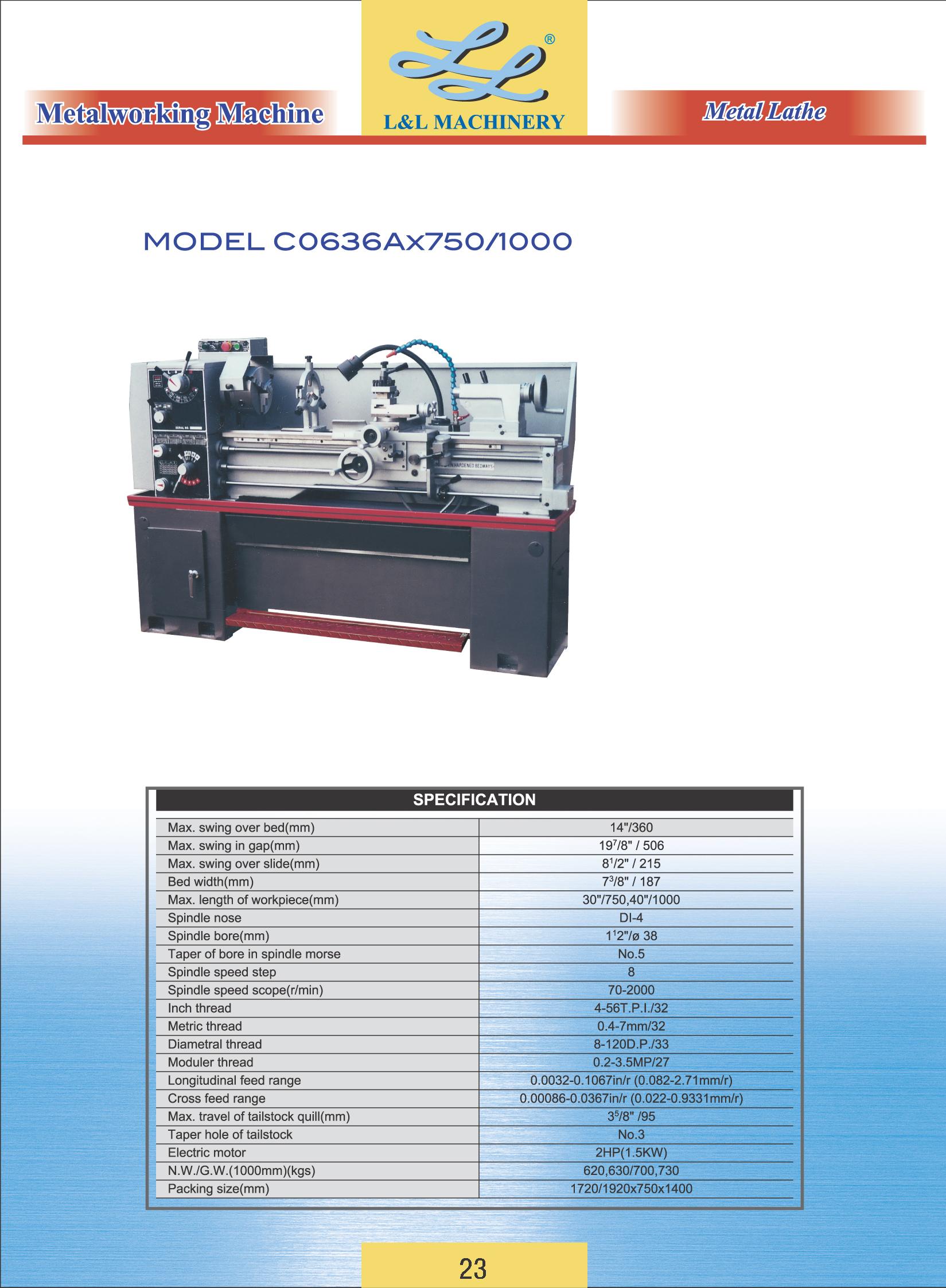 metalworking machine 23